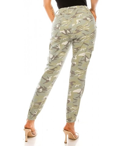 Women's High Waist Cargo Jogger Pants Casual Elastic Waistband Tapered Sweatpants with 6 Pockets Light Camo $20.25 Pants