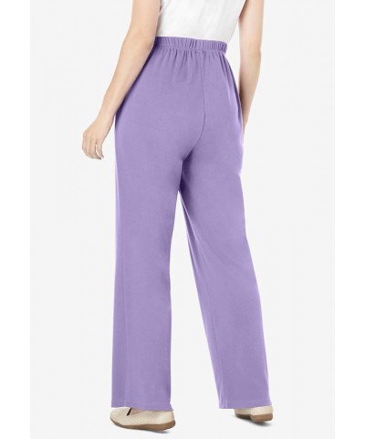 Women's Plus Size 7-Day Knit Wide-Leg Pant Radiant Purple $17.14 Pants