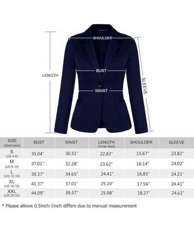 Blazers for Women Casual Long Sleeve Button Front Blazer Work Office Blazers Jacket with Pockets Wine Red $24.50 Blazers