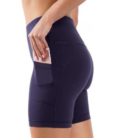 High Waist Squat Proof Side Pocket Biker Shorts - 3.5", 5", 7", 9 Moonlit Ocean 7 $15.92 Activewear