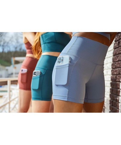 High Waist Squat Proof Side Pocket Biker Shorts - 3.5", 5", 7", 9 Moonlit Ocean 7 $15.92 Activewear