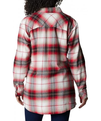 Women's Holly Hideaway Flannel Shirt Chalk Ombre Tartan $21.00 Blouses