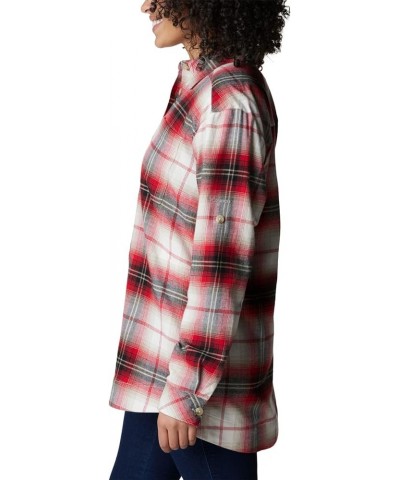 Women's Holly Hideaway Flannel Shirt Chalk Ombre Tartan $21.00 Blouses