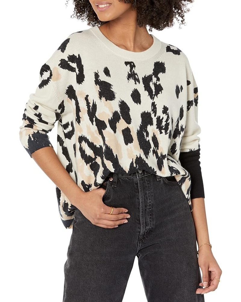 Intarsia Sweater Beige/Black Mix $29.50 Others