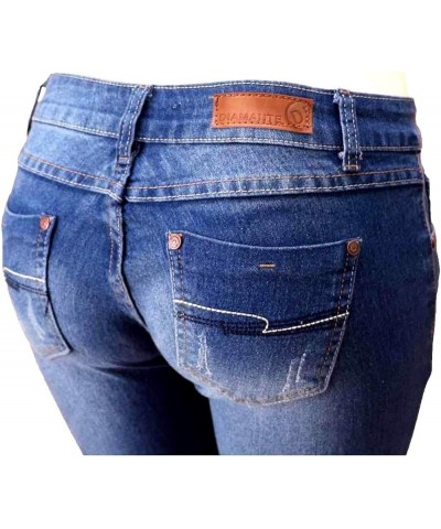 Juniors Women's Blue Jean Denim Stretch Skinny Ripped Distressed Jeans Pants Blue Ripped $10.50 Jeans