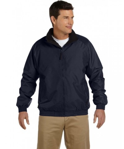 Fleece-Lined Nylon Jacket (M740) Navy/Black, L $21.94 Jackets