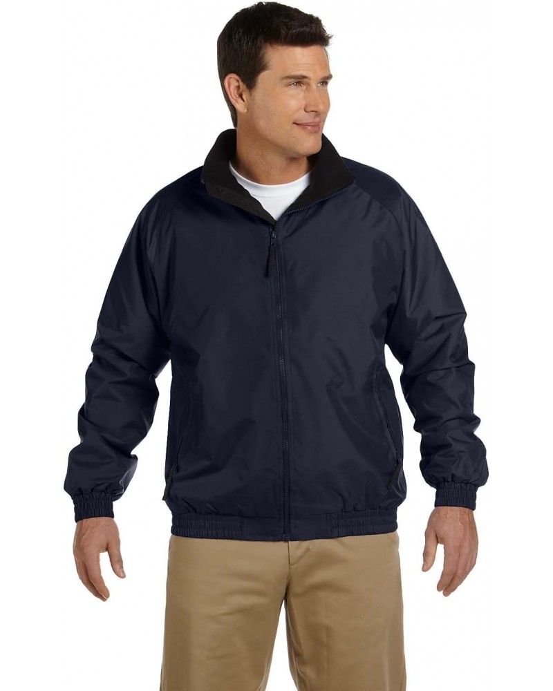 Fleece-Lined Nylon Jacket (M740) Navy/Black, L $21.94 Jackets