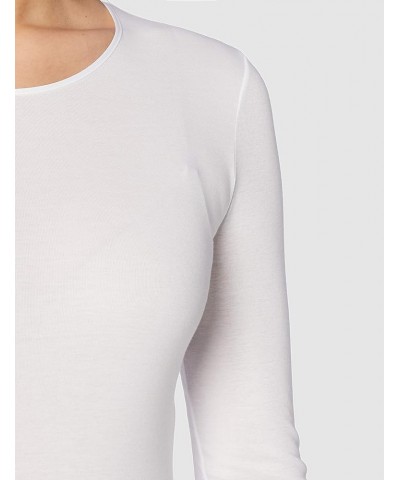 Women's Seamless Long Sleeve Shirt White $36.75 Lingerie