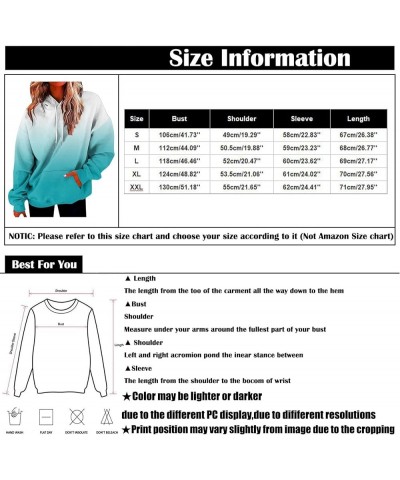 Womens Sweatshirts Fall 2023, Women's Fashion Loose Casual Daily Long Sleeve Gradient Patchwork Sweatshirts 6-wine $9.66 Swea...