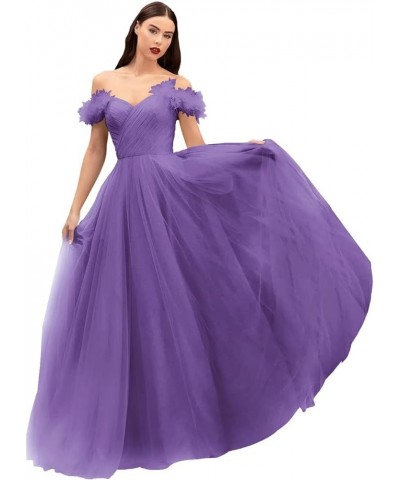 Off Shoulder Tulle Prom Dresses Long Corset Fairy Sweetheart Ruched Formal Evening Party Ball Gown for Women Regency $48.12 D...