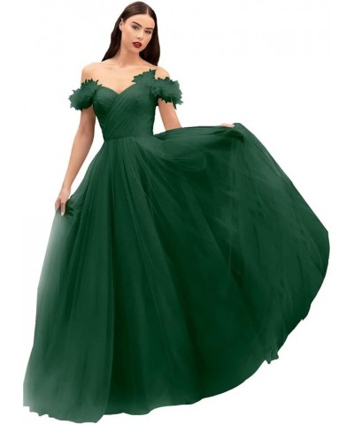 Off Shoulder Tulle Prom Dresses Long Corset Fairy Sweetheart Ruched Formal Evening Party Ball Gown for Women Regency $48.12 D...