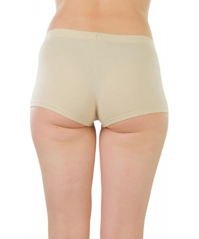 Women's Wide Waistband Rollover Yoga Shorts Classic - Nude $10.23 Activewear