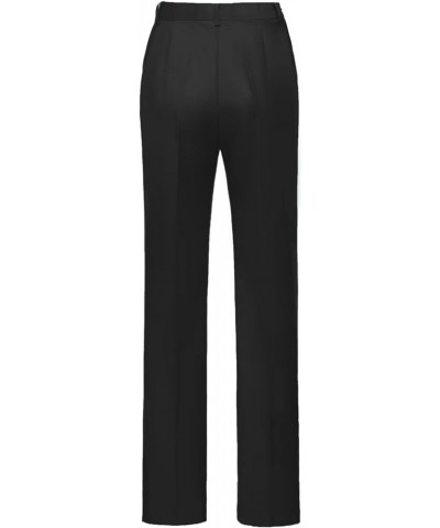 Work Pants Suit for Women 2 Piece Suits Set Business Office Blazer Jacket Long Sleeve Pant Suit Set Black $23.99 Suits