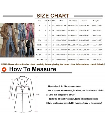 Women's Winter Coats 2023 Trendy Coats Warm Breasted Plus Size Coats Trench Woolen Jackets Lapel Overcoat 1-blue $21.80 Coats