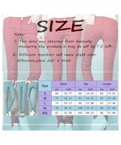 Women's High Waist Slant Pocket Denim Jeans High Rise Denim Pants with Pocket Vintage Long Denim Pants Watermelon Red $8.45 J...