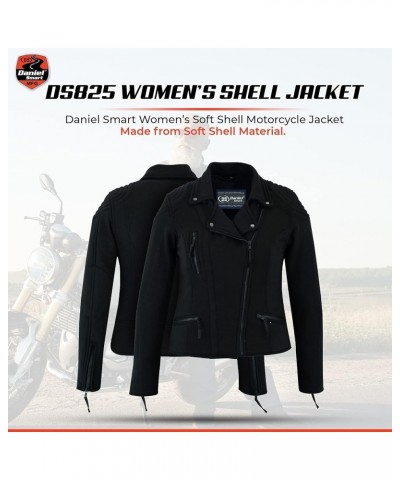 Daniel Smart Women's Jacket – Soft Reinforced Material Motorcycle Jacket with Lightweight Design & Armor Pockets Black $50.52...