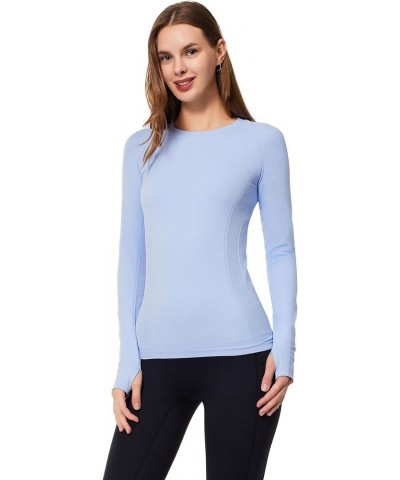 Long Sleeve Workout Tops for Women Slim Fit,High-Stretch & Ultra-Soft Yoga Athletic Long Sleeve Shirts with Thumbhole Style A...