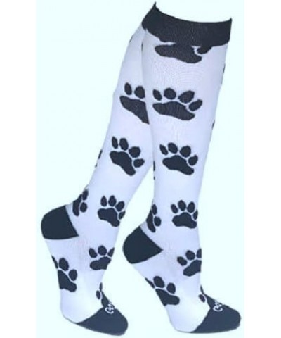 Holiday Compression Socks | Women Men Nurses Runners | 15-20 mmHg Medical Stockings Pawprint Small $14.02 Activewear