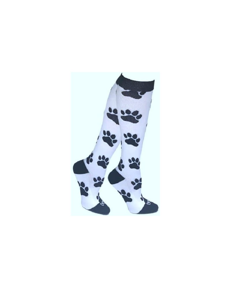 Holiday Compression Socks | Women Men Nurses Runners | 15-20 mmHg Medical Stockings Pawprint Small $14.02 Activewear