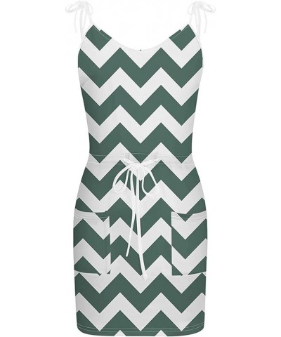 Spring Summer Dresses for Women 2023 Cute Striped Dress Spaghetti Strap V Neck Beach Sundresses Boho Casual Dress 05-green $5...