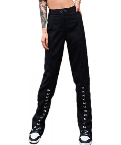 Low Rise Flare Pants for Women Bell Bottom Black Bootcut Leggings Y2k Cblack $21.05 Leggings