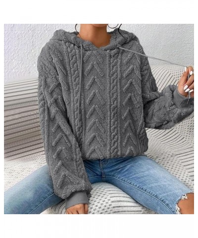 trendy hoodies for women valentines sweatshirt winter plus size work clothing for women lightweight sweater Dark Gray 3 $11.7...