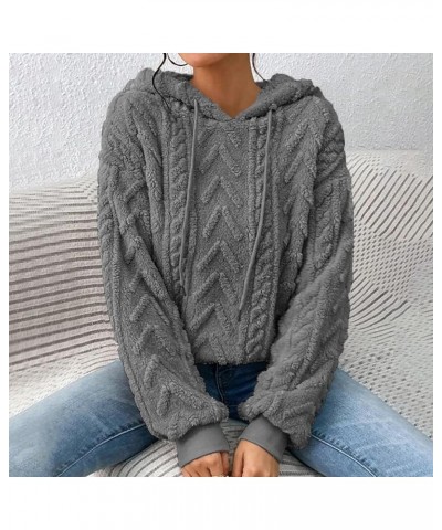 trendy hoodies for women valentines sweatshirt winter plus size work clothing for women lightweight sweater Dark Gray 3 $11.7...