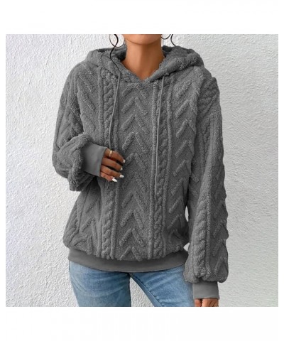 trendy hoodies for women valentines sweatshirt winter plus size work clothing for women lightweight sweater Dark Gray 3 $11.7...