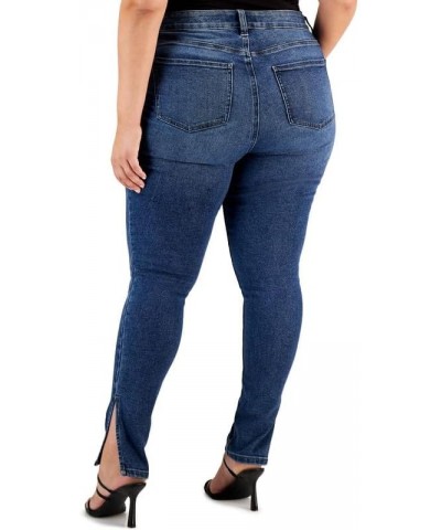 Women's Trendy Plus Size Relaxed Skinny Side-Slit Jeans (Tanager, 20W) $15.17 Jeans