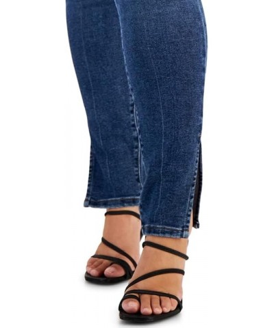 Women's Trendy Plus Size Relaxed Skinny Side-Slit Jeans (Tanager, 20W) $15.17 Jeans