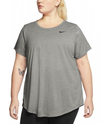 Dry Legend Crew Tee (Sizes 1X-3X) Dark Grey Heather/Black 1 1X $29.29 Activewear