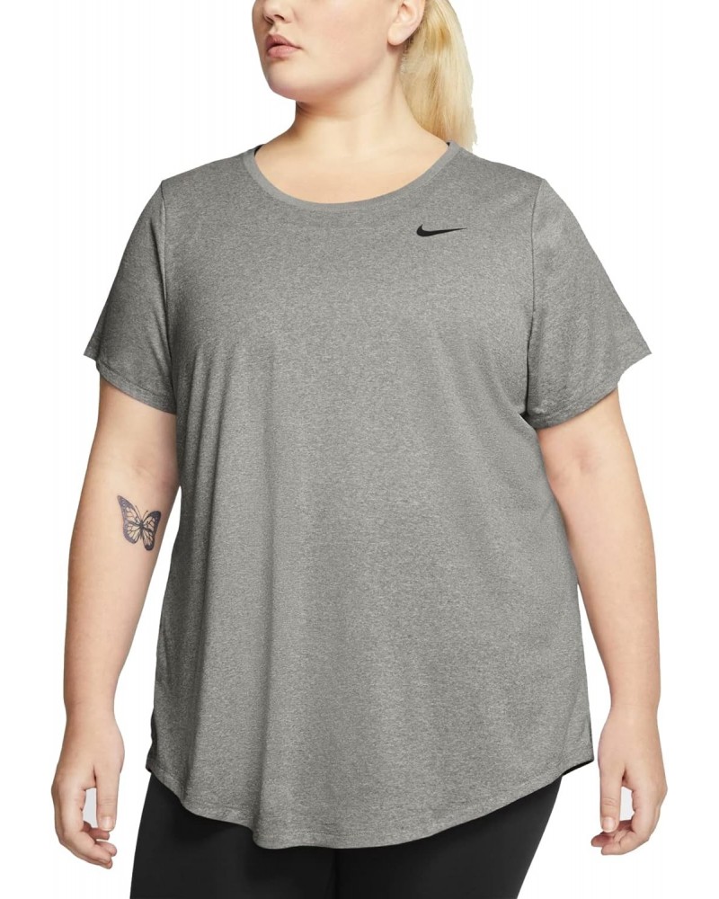 Dry Legend Crew Tee (Sizes 1X-3X) Dark Grey Heather/Black 1 1X $29.29 Activewear