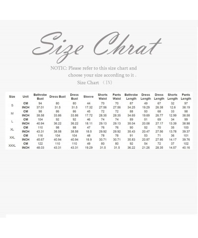 Women's Pajamas Solid Color Lace Strap Chest Cushion Sexy Hanging 5 Piece Sleepwear Home Suit Pajamas, S-3XL White $15.87 Sle...