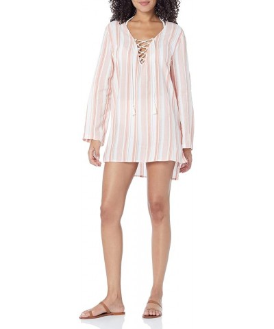 Women's Standard Blue Skies Swim Cover-up Terracotta $14.94 Swimsuits