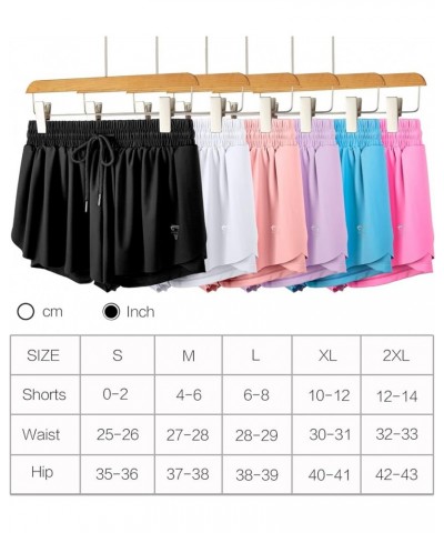 Flowy Athletic Shorts for Women Gym Yoga Workout Running Skort Spandex Tennis Skirts Cute Clothes Summer Black $17.99 Activewear