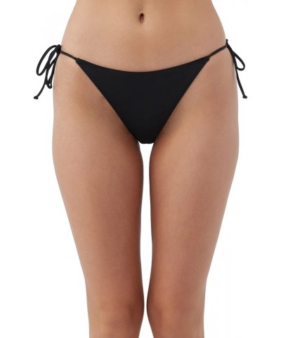 Women's Maracas Tie Side Bikini Bottoms - Medium Coverage Women's Bathing Suit Bottom with Side Tie String Detail Black | Sal...