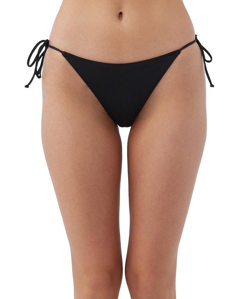 Women's Maracas Tie Side Bikini Bottoms - Medium Coverage Women's Bathing Suit Bottom with Side Tie String Detail Black | Sal...