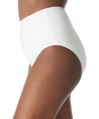 Women's High Waisted Bikini Bottom White $10.81 Swimsuits