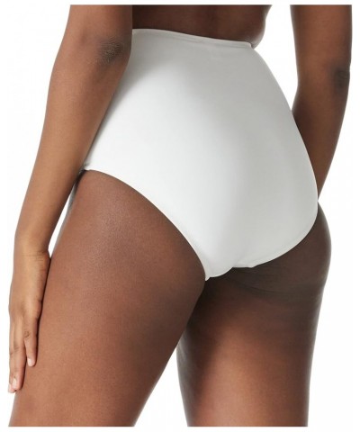 Women's High Waisted Bikini Bottom White $10.81 Swimsuits