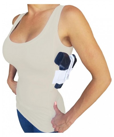 Women's Concealed Carry Tank Top - Secure Undershirt Gun Holster - Tactical & Everyday Use - (S-XL) - X-Large Beige $17.33 Ac...