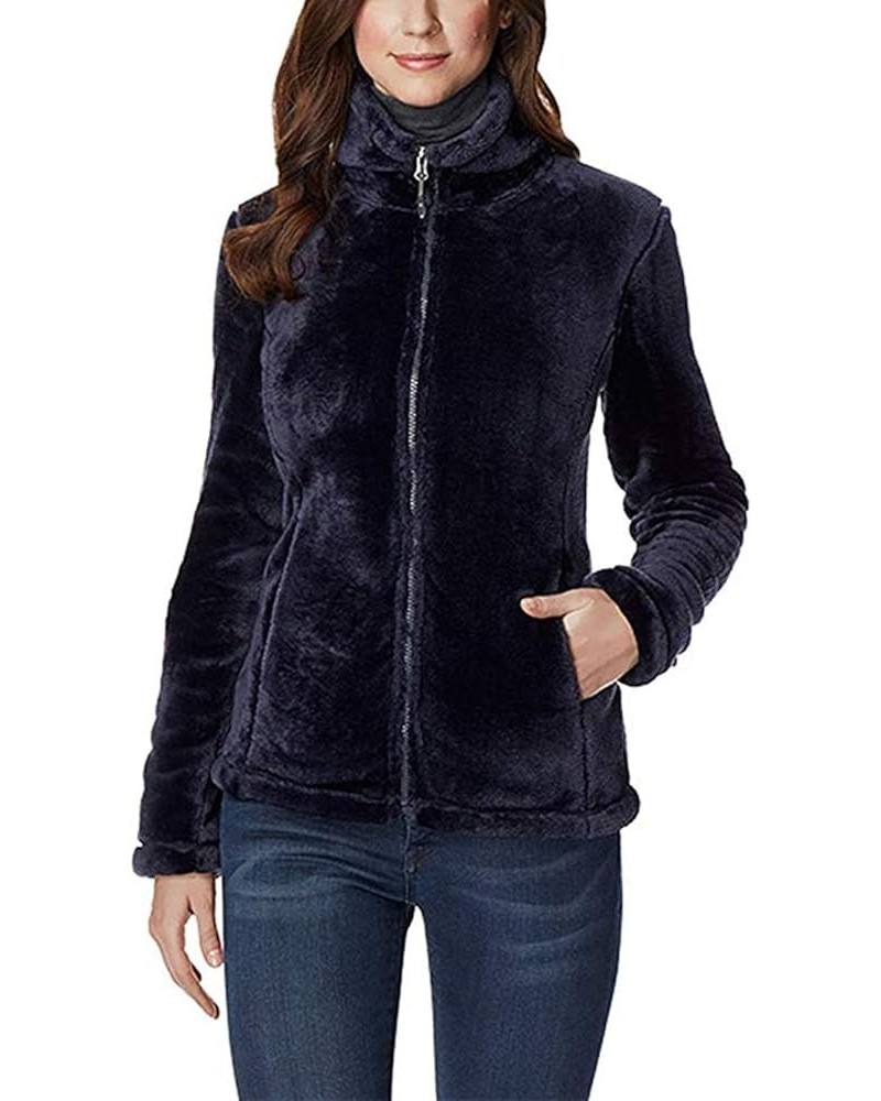 Heat Women Soft & Cozy Plush Velvet Full Zip Jacket Storm $25.64 Jackets