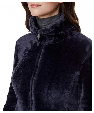 Heat Women Soft & Cozy Plush Velvet Full Zip Jacket Storm $25.64 Jackets