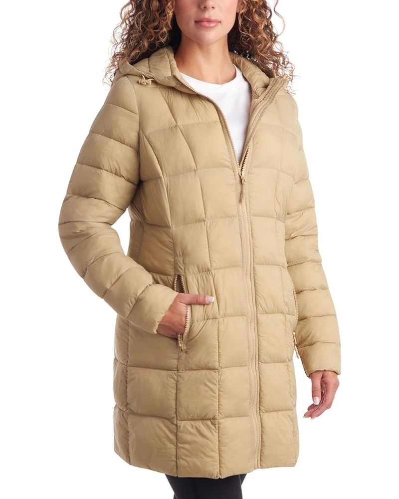 Women's Winter Jacket - Long Length Quilted Puffer Parka - Heavyweight Outerwear Coat for Women (S-XL) Boulder Beige $27.59 J...