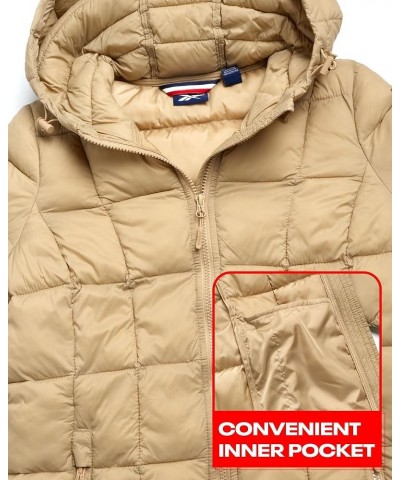 Women's Winter Jacket - Long Length Quilted Puffer Parka - Heavyweight Outerwear Coat for Women (S-XL) Boulder Beige $27.59 J...