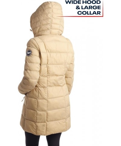 Women's Winter Jacket - Long Length Quilted Puffer Parka - Heavyweight Outerwear Coat for Women (S-XL) Boulder Beige $27.59 J...