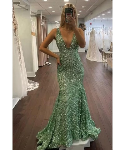 Sparkly One Shoulder Sequin Prom Dresses for Women Side Slit A Line Long Formal Evening Cocktail Gowns for Teens PU005 02-sil...