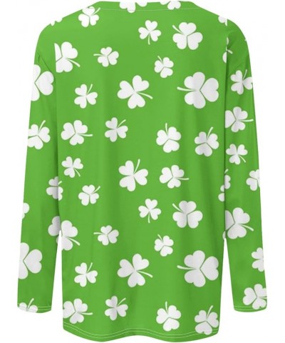 St Patricks Day Shirt Women Women Shirts and Blouses Women's St Patrick's Day Shirts 3/4 Sleeve Shamrock Pullover Casual Tops...