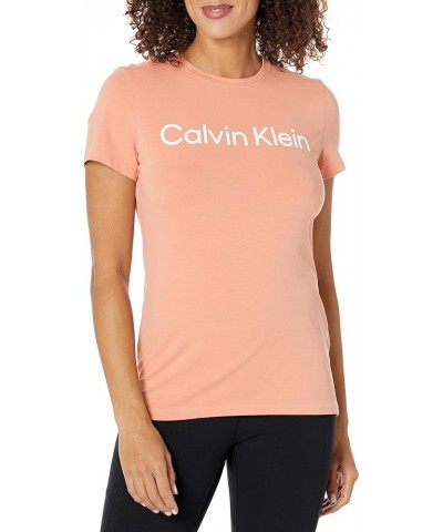 Women's Logo Short Sleeve Crewneck Tee Tea Rose $15.33 T-Shirts