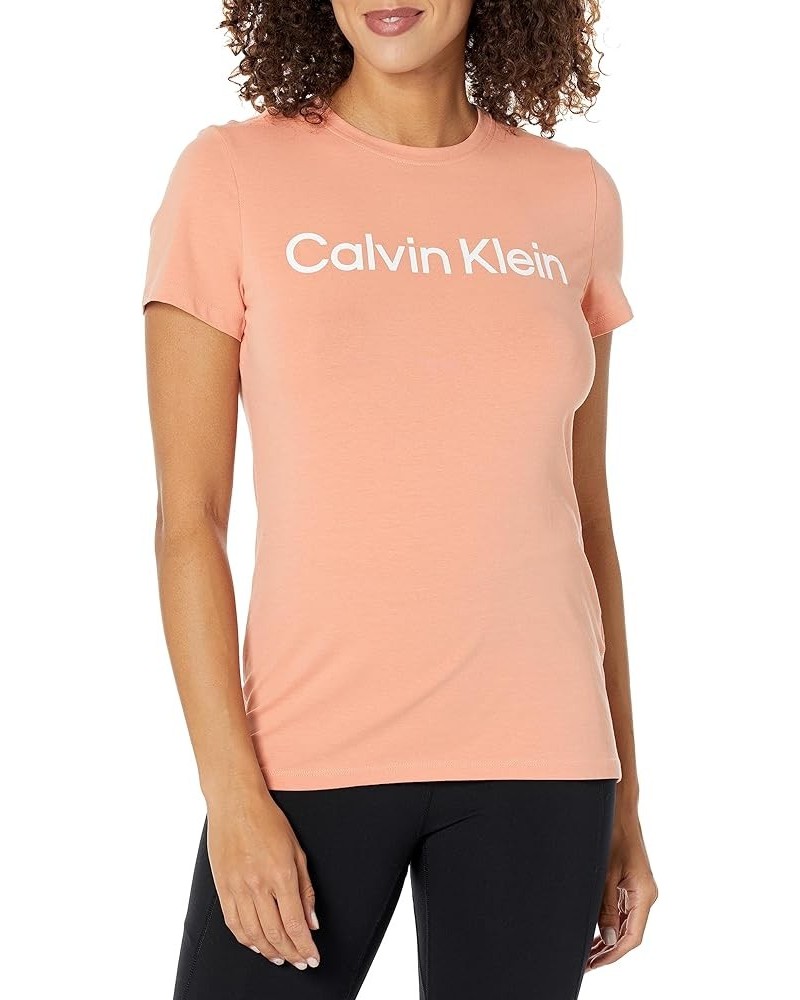 Women's Logo Short Sleeve Crewneck Tee Tea Rose $15.33 T-Shirts