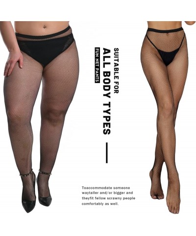 Mesh Pants Sheers Plus Size Fishnet Stockings for Women Pantyhose Bodysuit Tights Leggings Dancewear Medias Black Mix Fishnet...